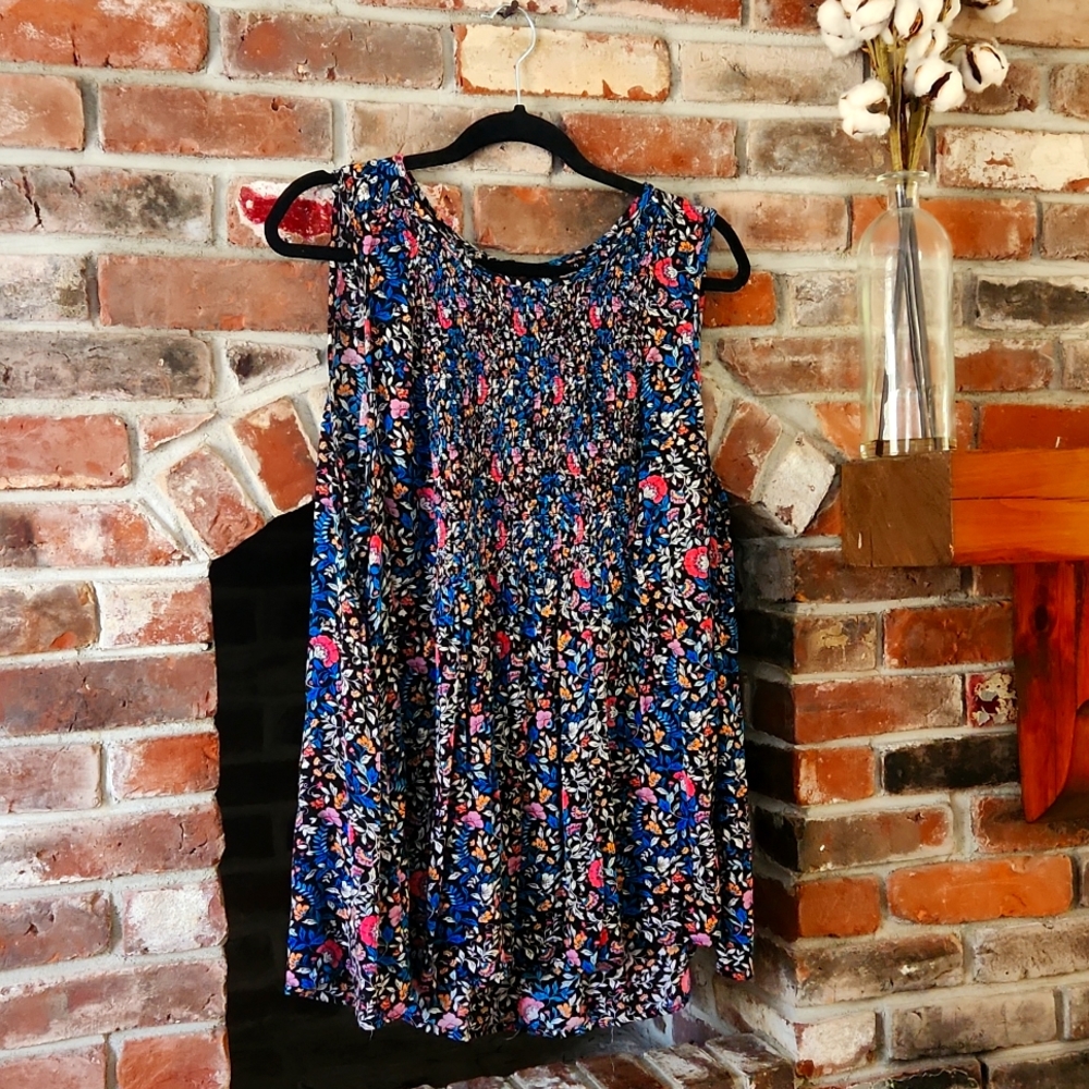 Flowy Floral Gauze Tank